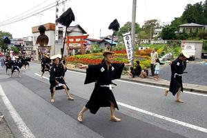 地元にまつわる歴史絵巻を堂々と再現